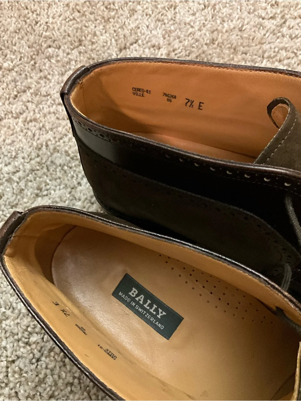 Bally Brown Suede Men's Chukka Boots size 7.5E